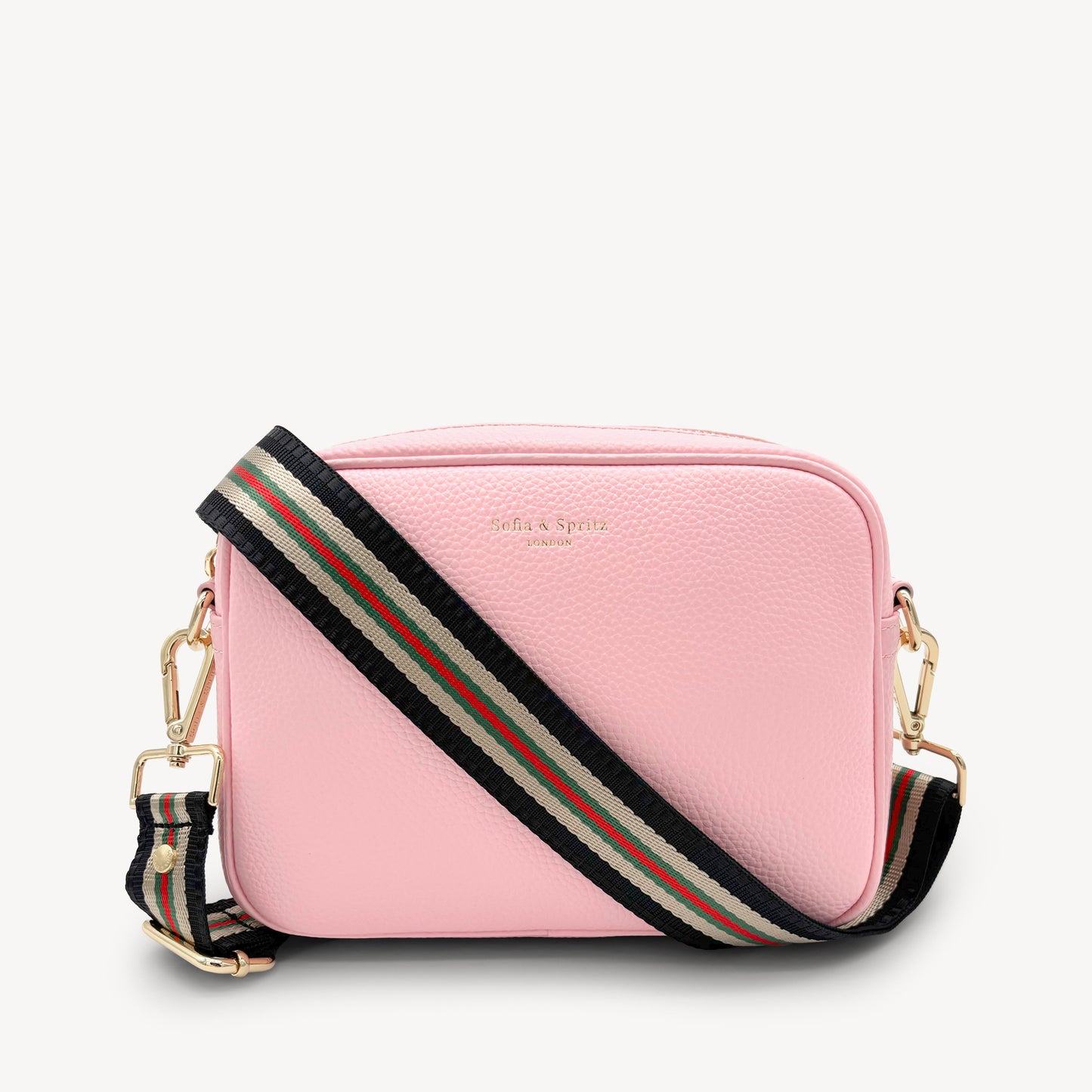 Colección de correas negras y doradas