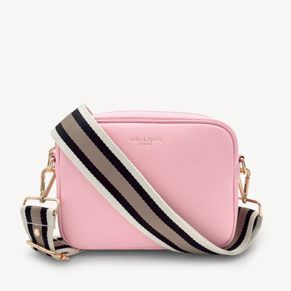 Correa a rayas en negro, piedra y beige - Elegante, versátil y duradera