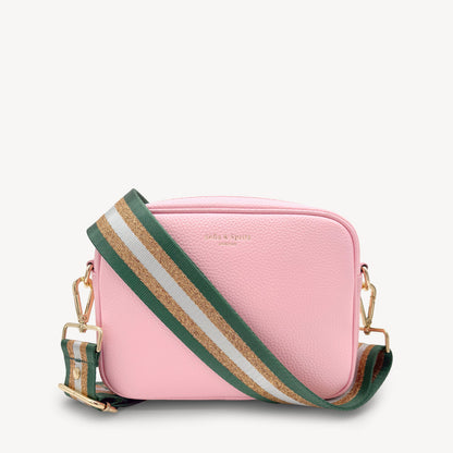 Correa con franja de purpurina verde y dorada - Accesorio brillante para cualquier conjunto