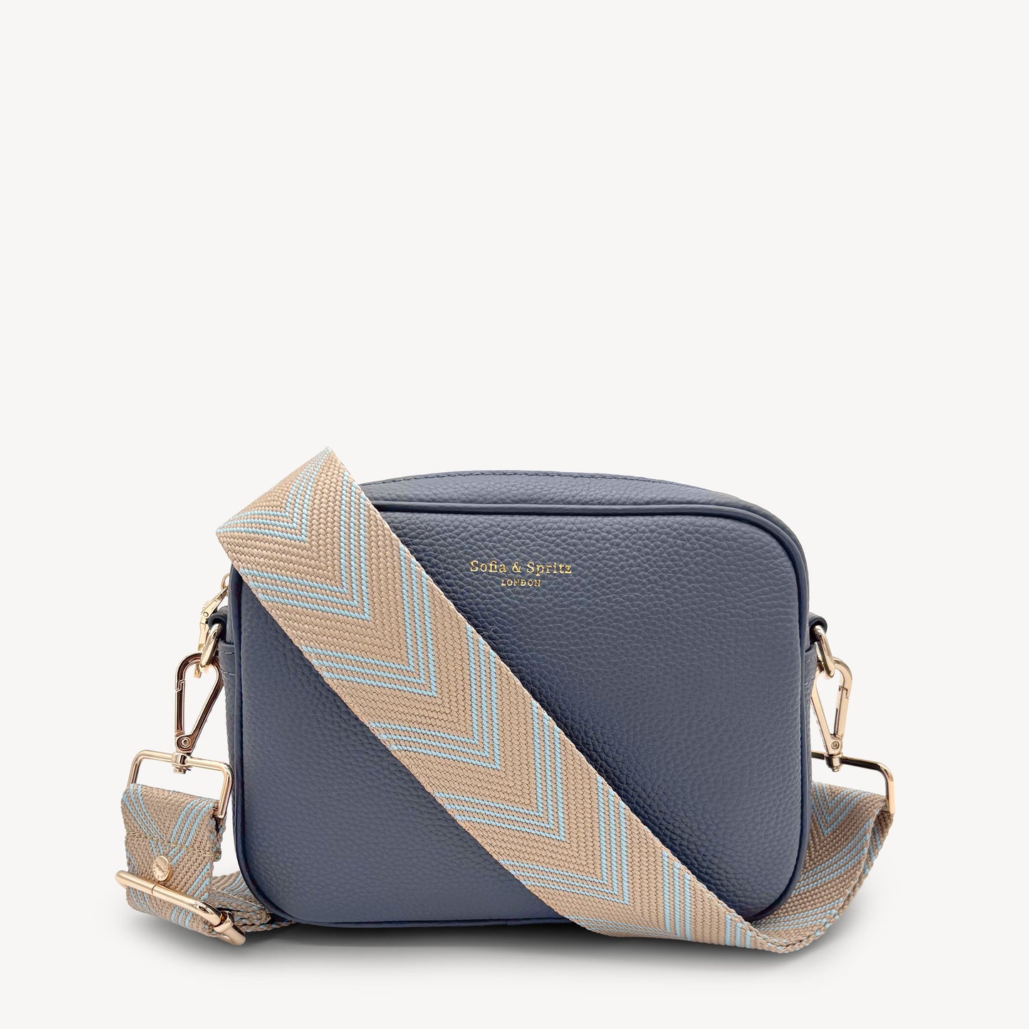 Correa de flecha azul claro y arena – Toque elegante y sutil