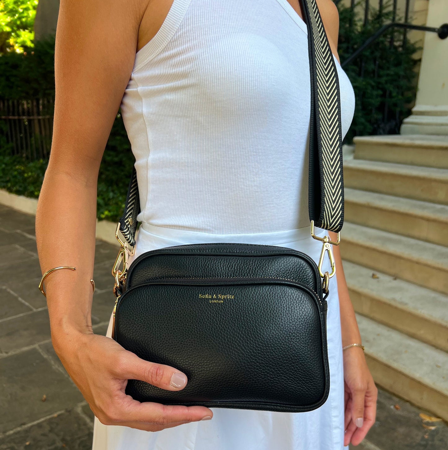 Alba Bolso bandolera negro – Estilo diario elegante y manos libres