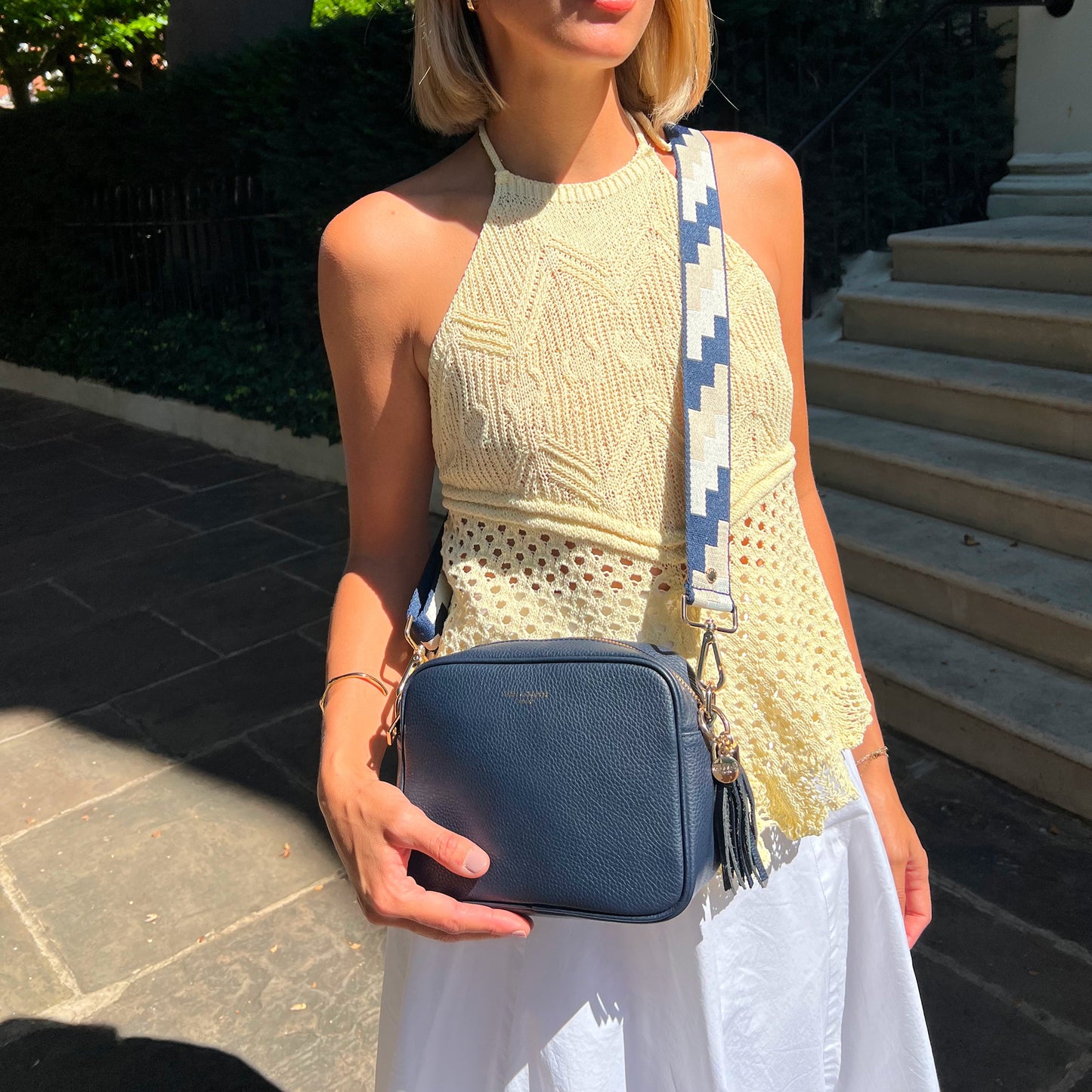 Lyla Bolso Bandolera en Azul Marino - Elegante, imprescindible diario con las manos libres