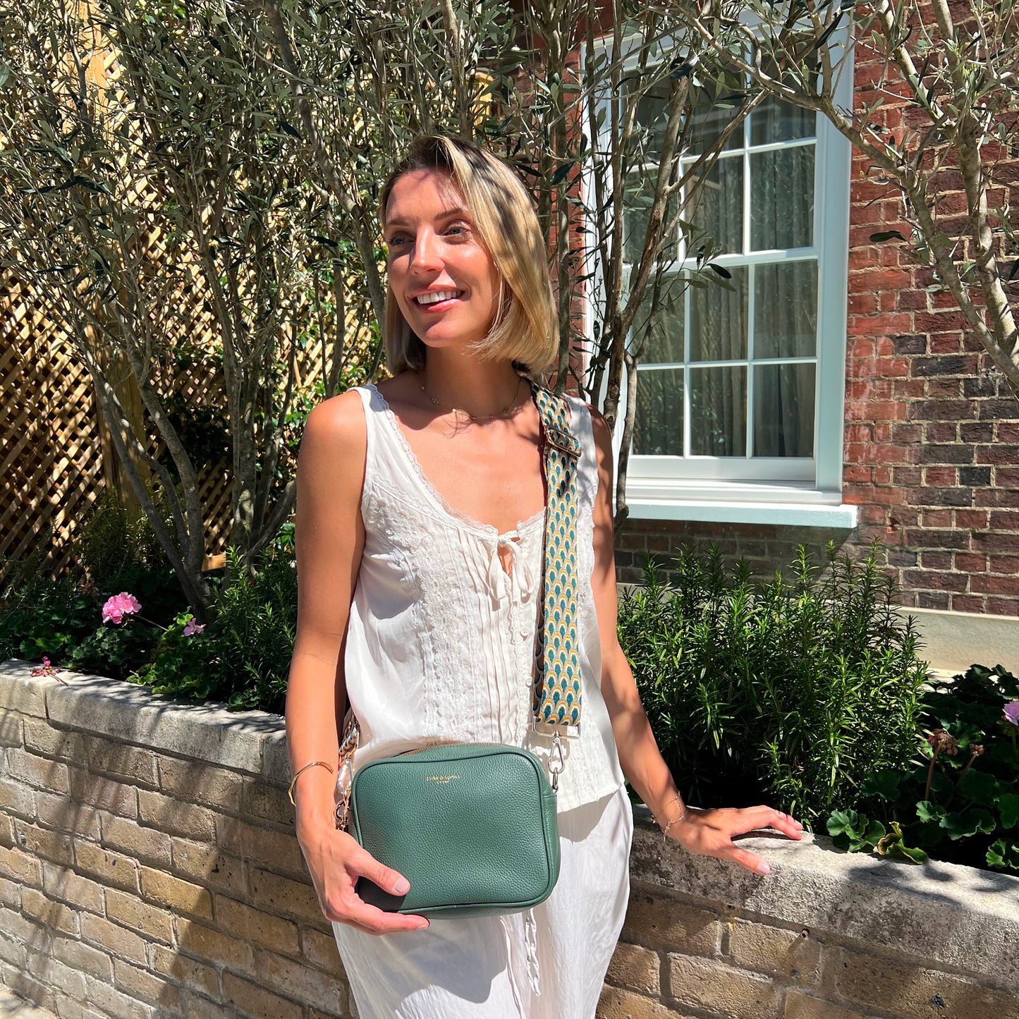 Bolso bandolera Lyla en verde Racing