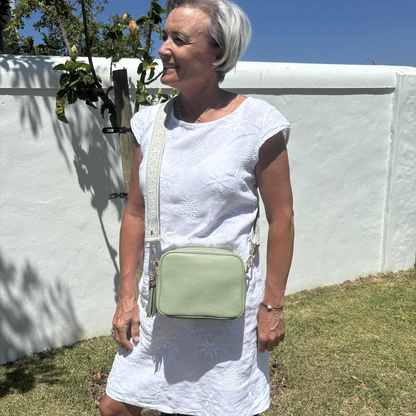 Bolso bandolera Lyla en verde salvia – elegante, imprescindible para el día a día