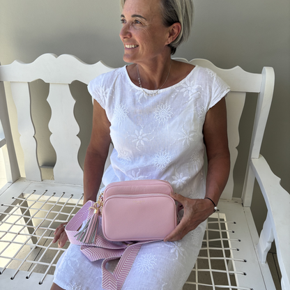 Bolso bandolera Alba en rosa empolvado – Estilo diario sin esfuerzo