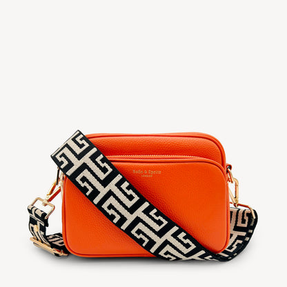 Correa griega en negro y piedra - Estilo elegante y audaz