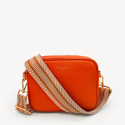 Correa azteca de rayas beige y blanco - accesorio boho chic