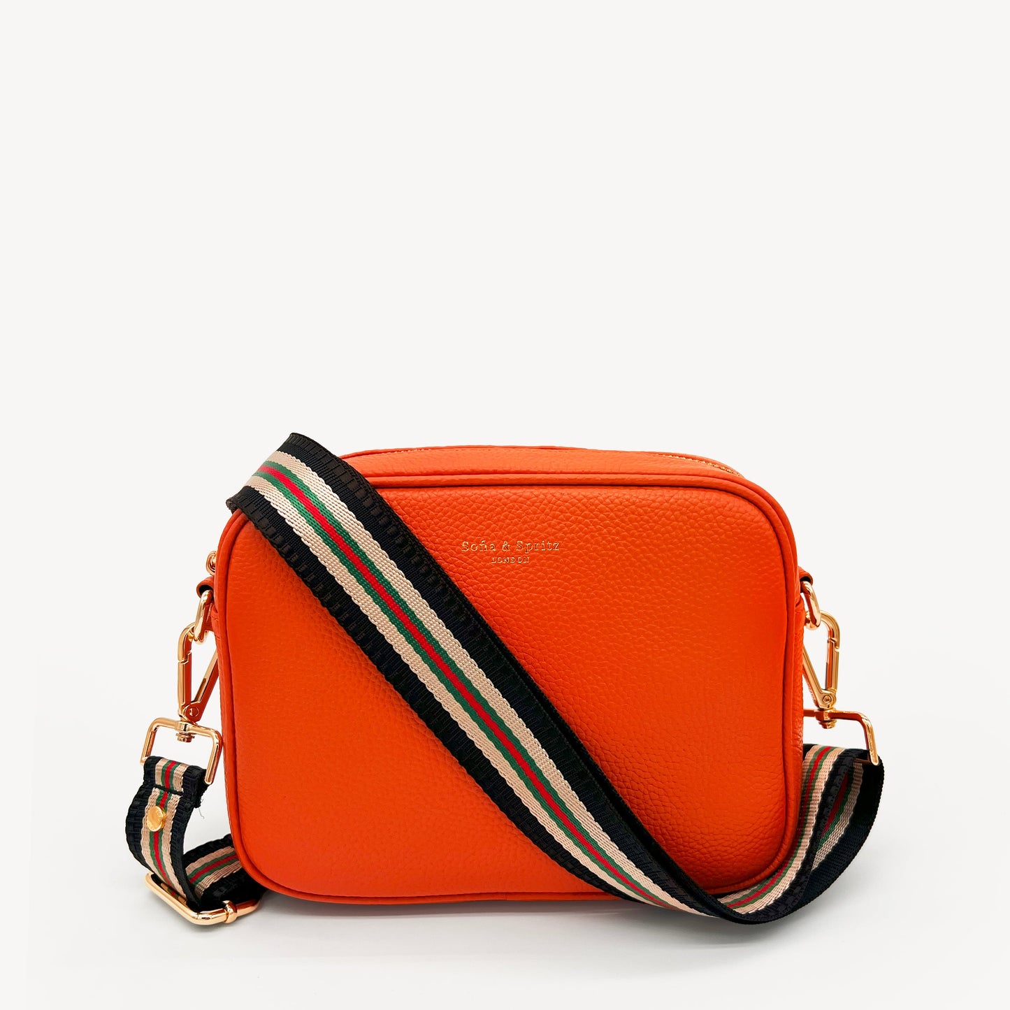 Colección de correas negras y doradas