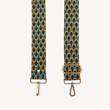 Correa turquesa de pavo real - Accesorio elegante inspirado en el pavo real