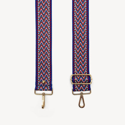 Correas con diseño azteca azul y rojo - Set surtido