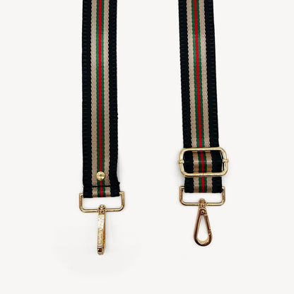 Colección de correas negras y doradas